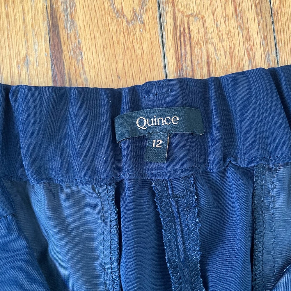 Quince Pleated Wide Leg Trousers